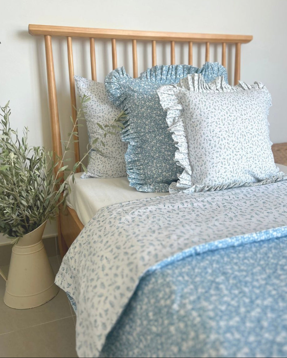 Blue Floral Kids Bedding Set – Nursery Kids Bedroom Dubai