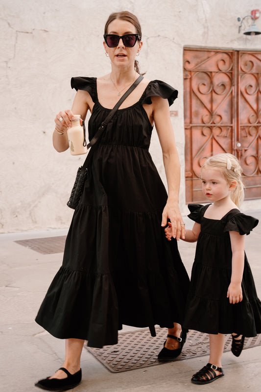 matching mommy and me black dresses in dubai