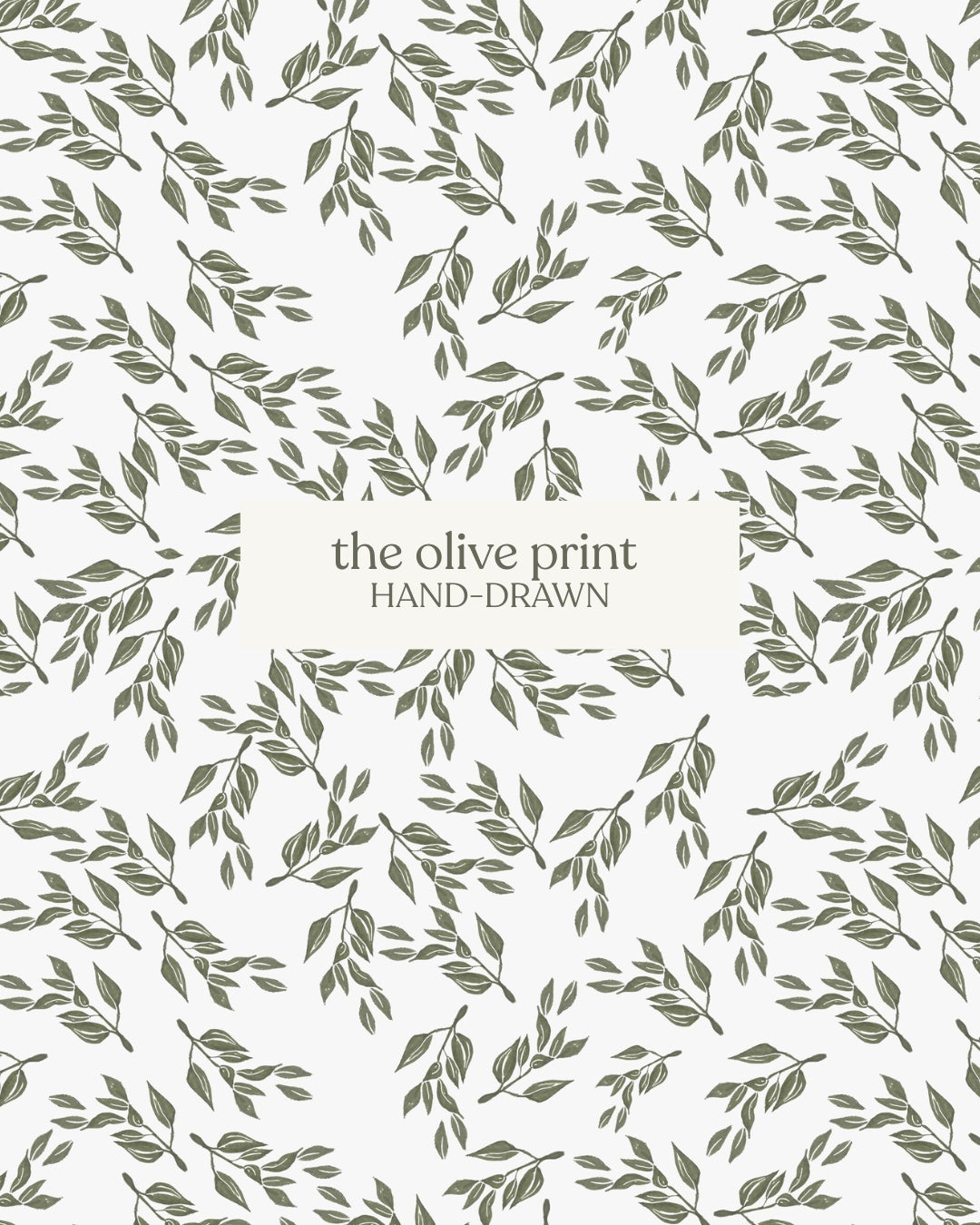 The Olive Print Pillow