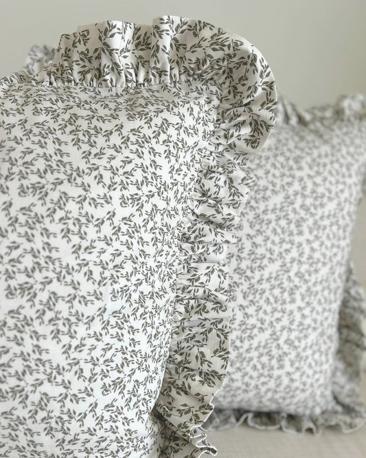 The Olive Print Pillow