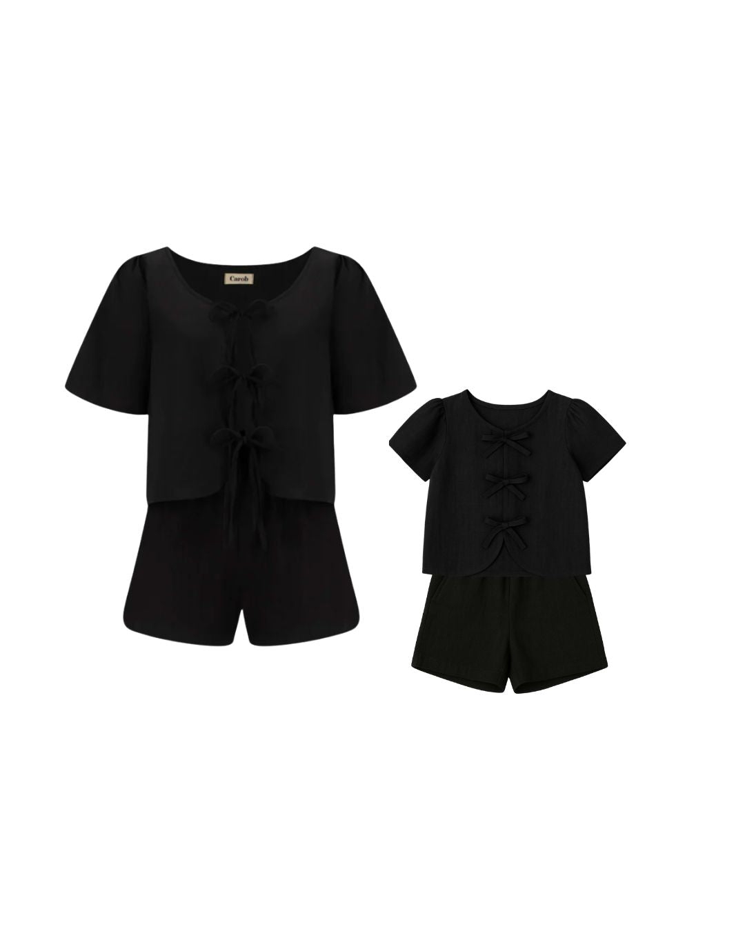 The Lily Matching Set, Black (Mummy & Mini)