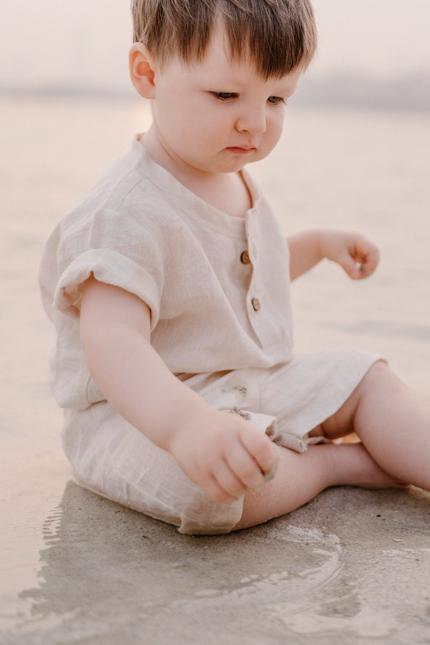 The Lily Matching Set, Beige (Mummy & Son)