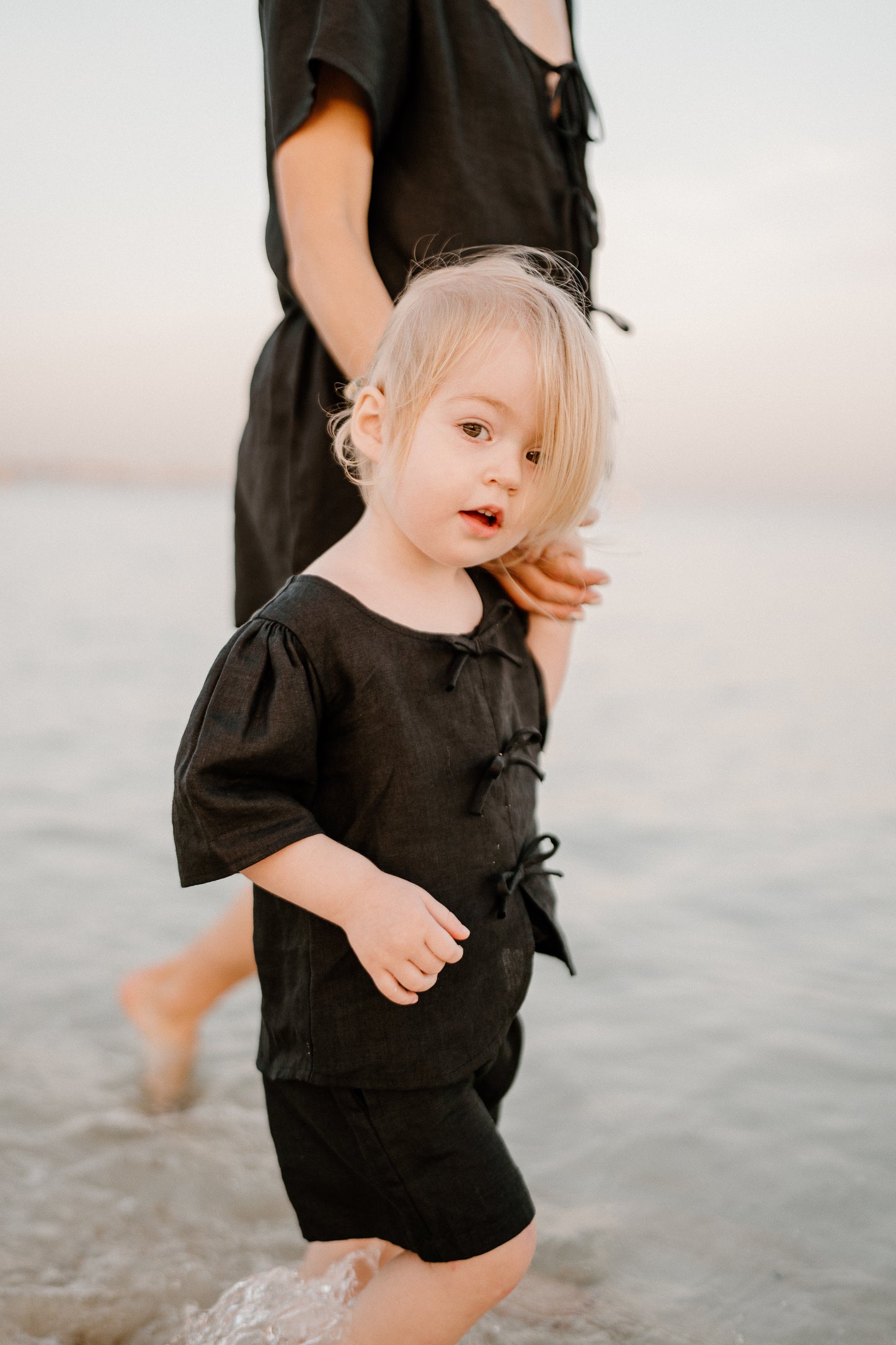 The Lily Matching Set — Bow Top & Trousers (Mummy & Mini)