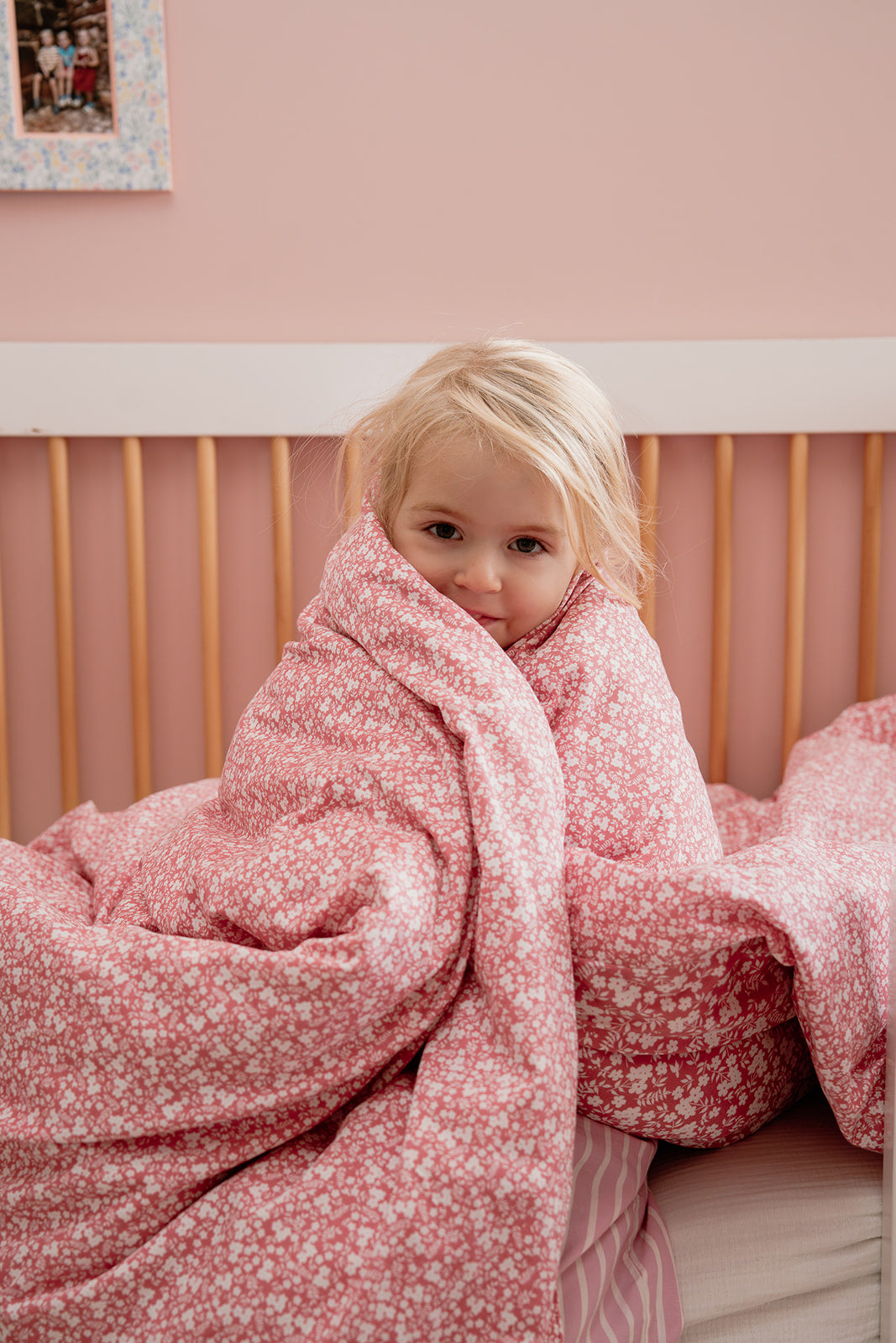 Pink Floral Duvet bed set for nursery and girls room in Dubai, Carob