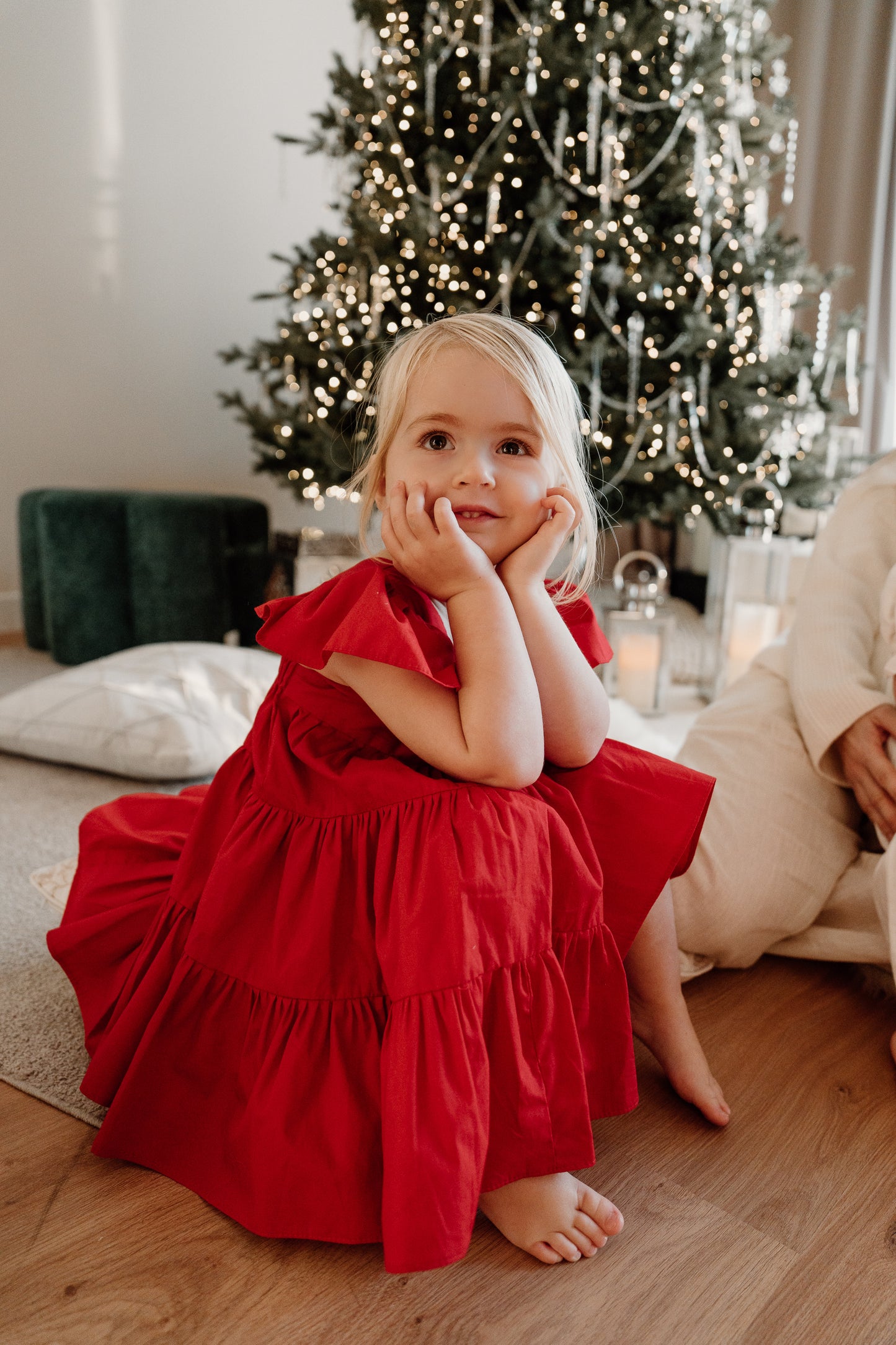 Matching Mummy and Me Red Dresses Christmas Dubai