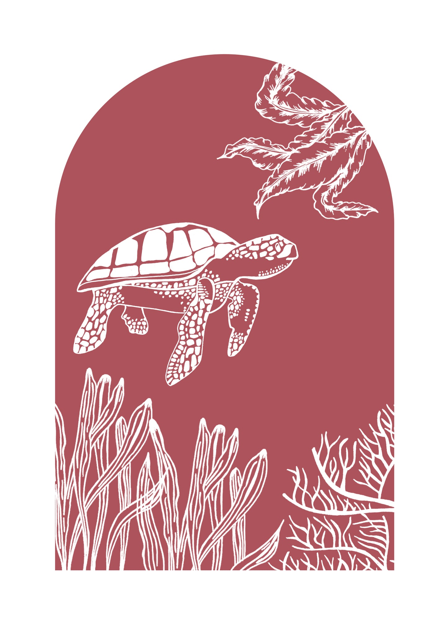 Turtle - Hand drawn Wall Art